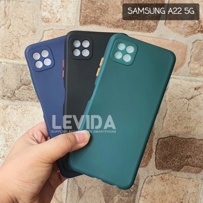 Samsung A22 5G SoftCase Baby Case Macaron Silicon Bahan Soft Samsung A22 5G