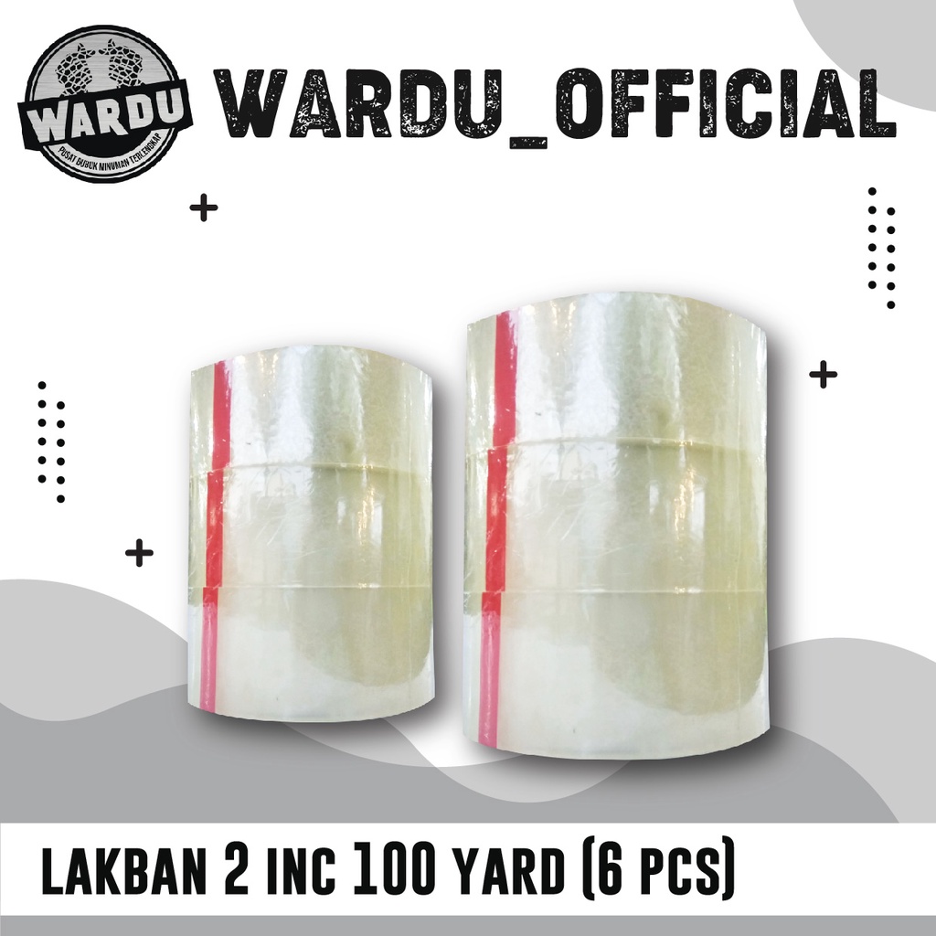 

Lakban /Solatip Putih 2 Inc 100 Yard/ 1 ROL (isi 6 Pcs)