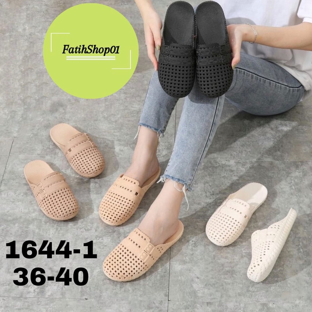 sandal selop bustong wanita / 1644-1 size 36-40 / sandal selop wanita import murah