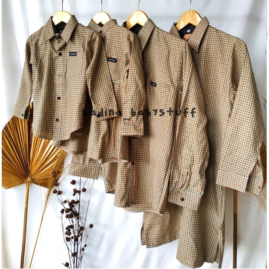 KEMEJA COUPLE KELUARGA / KEMEJA COUPLE ANAK/ DRESS COUPLE ANAK / KEMEJA FLANEL ANAK