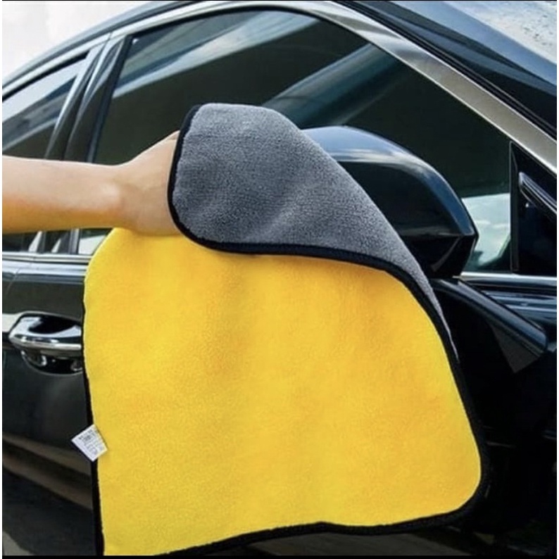 KAIN LAP MICROFIBER 30 x 30 &amp; 30 x 40 | KAIN LAP KUNING SERBAGUNA HALUS | KAIN LAP MOTOR MOBIL SERAT MICROFIBER