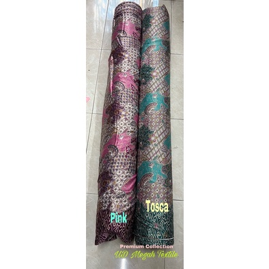 (B329) Kain batik Silk semi sutra foil Halus Glowing mewah (lb120) HARGA PER METER