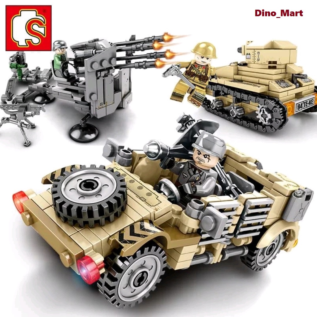 Sembo Block Mobil Senjata Tank Tenda Empires of Steel 101155 - 101158