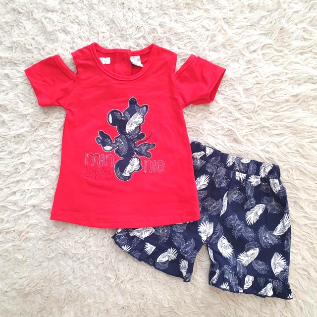 Baju Bayi Minnie Casual Set