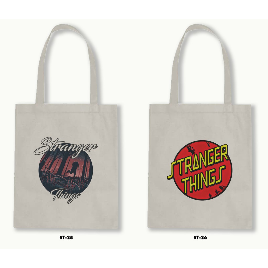 TOTE BAG BLACU - STRANGER THINGS .01