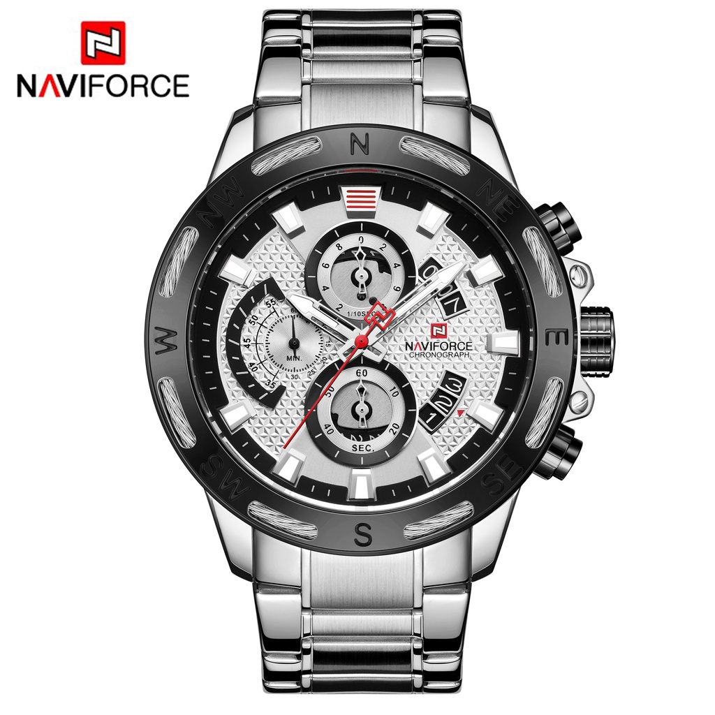 NAVIFORCE Jam Tangan Analog Pria NF-9165M Stainles Steel