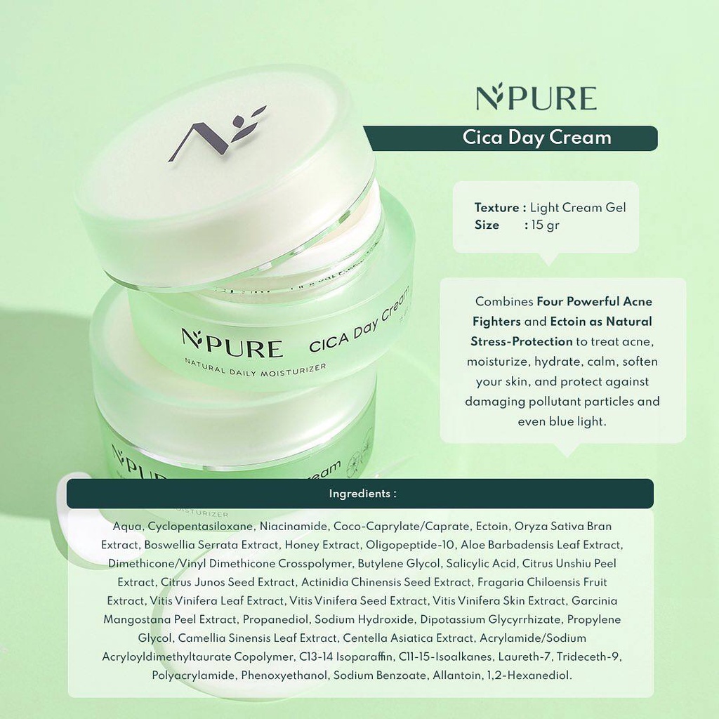 NPURE Day Cream Centella Asiatica (Cica Series)