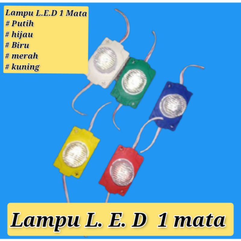 lampu led mata 1 besar 12volt dan 24 volt