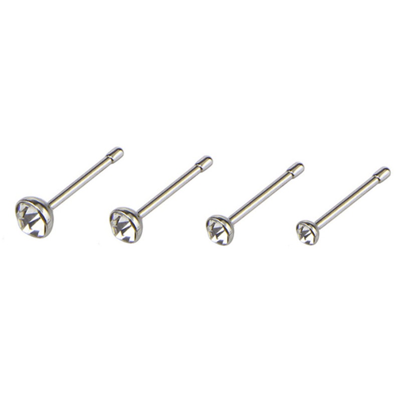 22pcs / set Anting Tindik Hidung Bahan Stainless Steel