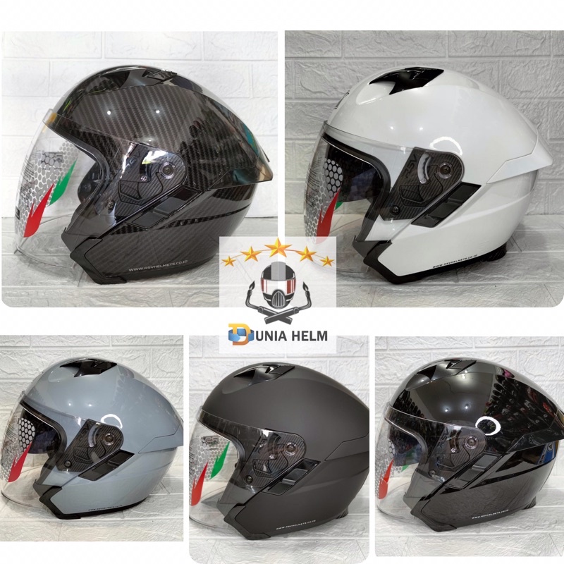 Jual HELM RSV SV300 MODERN DOUBLE VISOR / HELM HALF FACE / HELM RSV