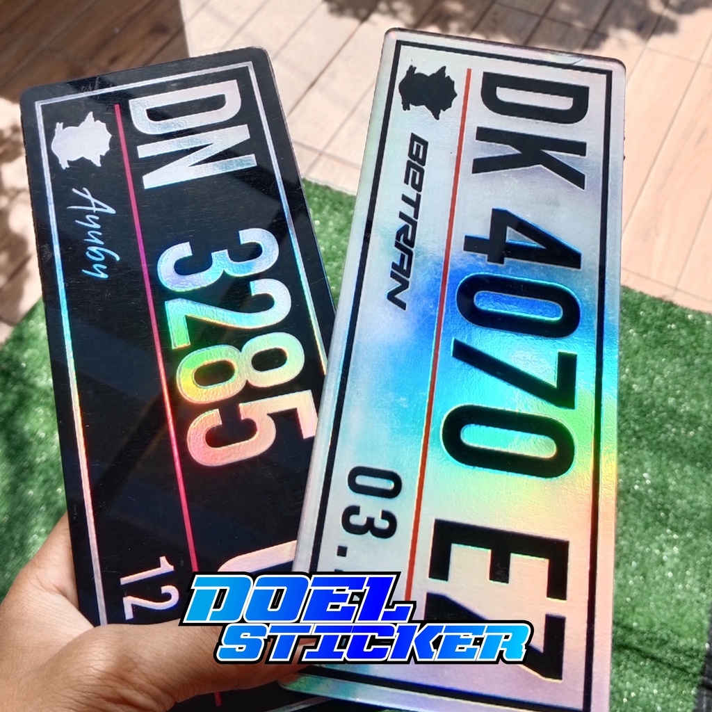 PLAT MOTOR AKRILIK FULL HOLOGRAM KEREN