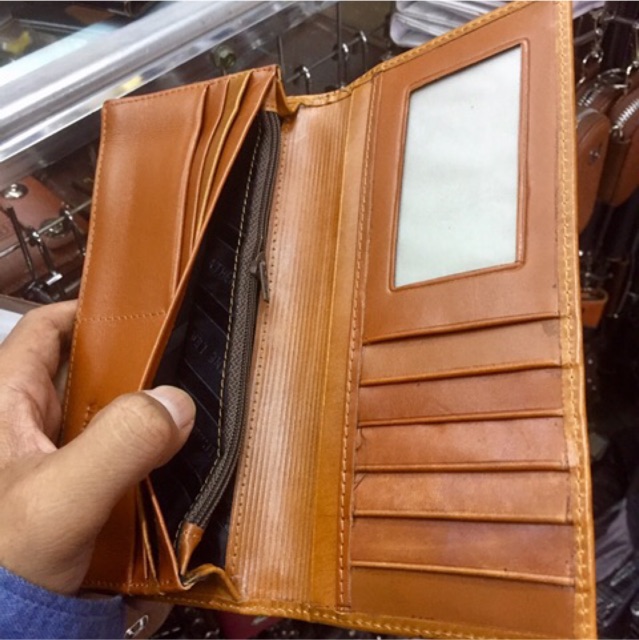 Dompet pria/wanita kulit asli lokal (glowing) ukuran panjang #dompet #dompetkulit #dompetpanjang