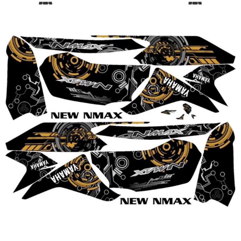 Striping Nmax / N Max New 2020 2021 Variasi Yamaha Sticker Stiker Skotlet Motor List Scotlite Lis