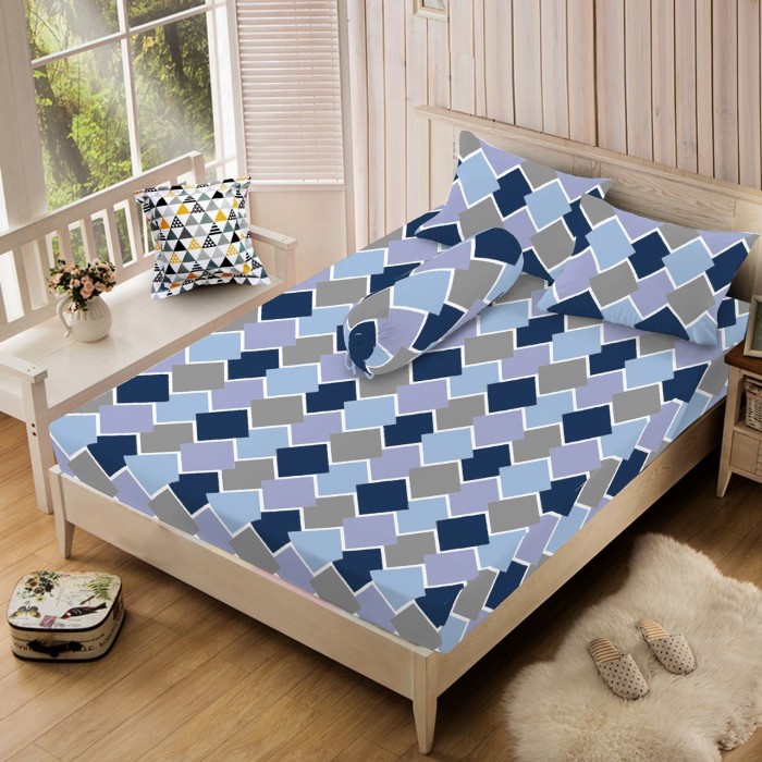 Sprei & Bedcover Premium Diva Linen Sprei Tinggi 30 Cm - Monochrome - 100X200