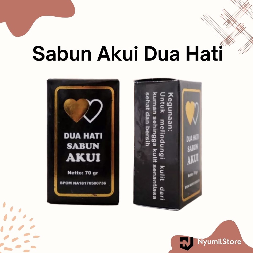 Sabun AKUI Dua Hati Sabun Gatal Belerang Sulfur Original Asli BPOM