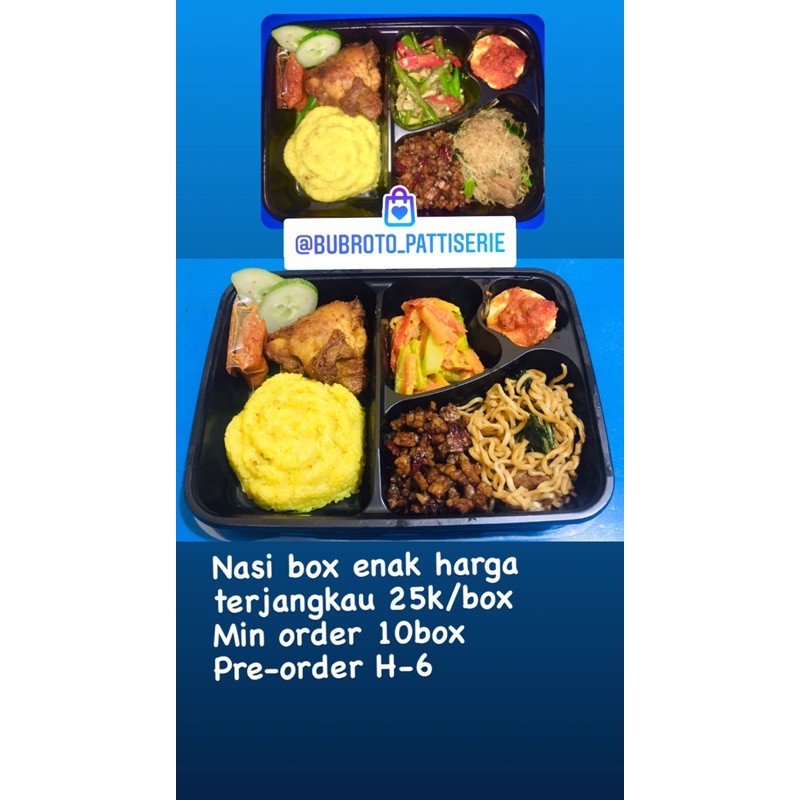 

Bento box murah /nasi box murah