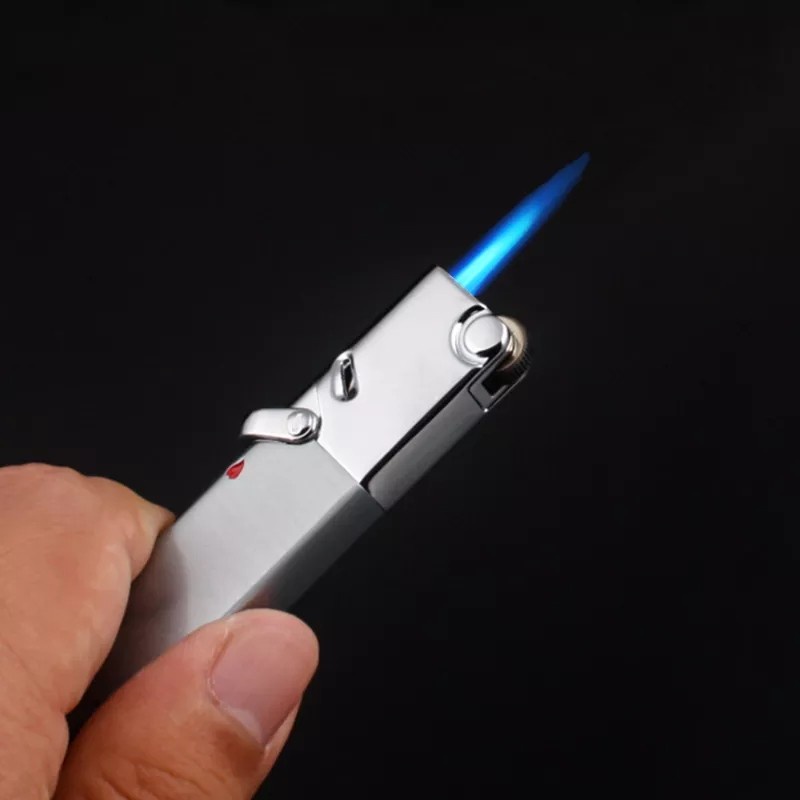 mancis korek api bara gas bisa isi ulang AOMAI torch lighter AM365 slim bisa lock