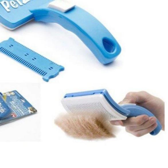 ☈ Pet Zoom Sisir Kucing Sisir Anjing Sisir Hewan Peliharaan Sisir Anjing & Kucing Pet Brush Pet Comb