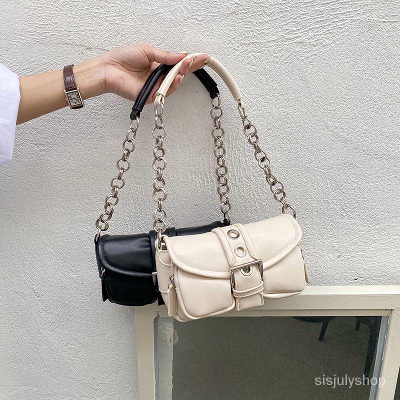 #Sisjuly# Wanita Mini Vintage Cincin Rantai Ketiak Tas Baru Messenger Tas Kecil