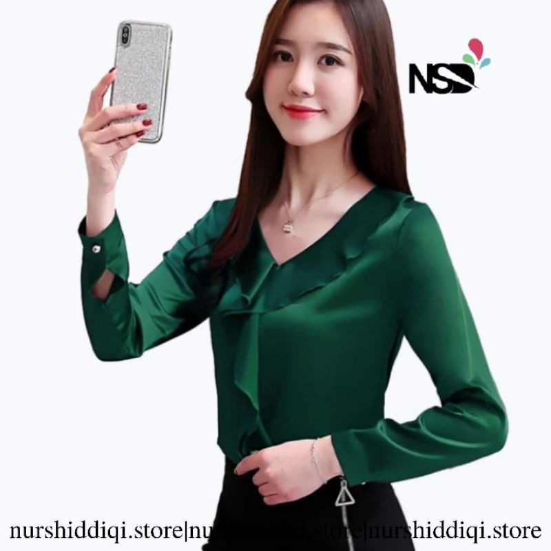 Blouse Wanita Variasi Rample Gaya Korea / HANEUL-1