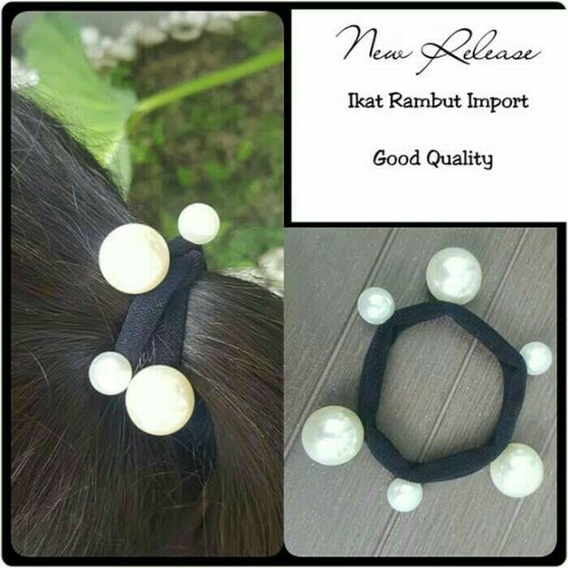 Ikat Rambut Korea Mutiara Wanita