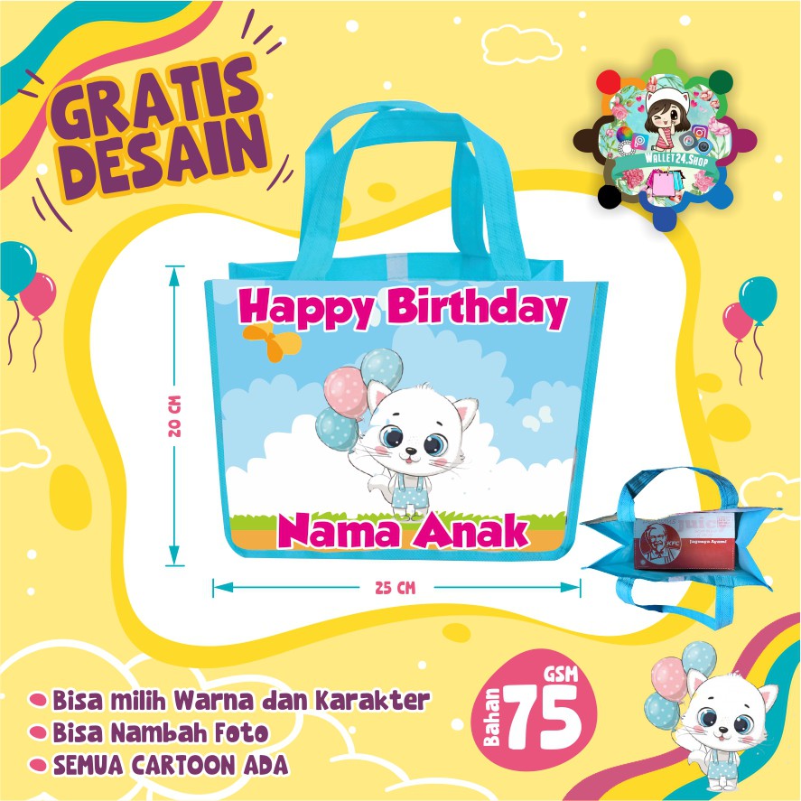 

PROMO GOODIE BAG / TAS ULANG TAHUN / GOODIE BAG / TAS SOUVENIR ULTAH