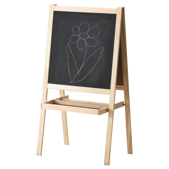 

OPEN SALE MALA PAPAN TULIS ANAK BLACKBOARD DAN WHITEBOARD 2 IN 1 BOLAK BALIK