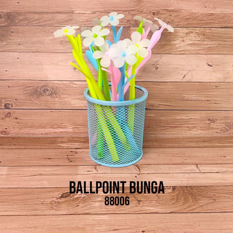Obral Pulpen Gel Bunga Unik Bisa Berubah Warna Pilih Motif-Lili
