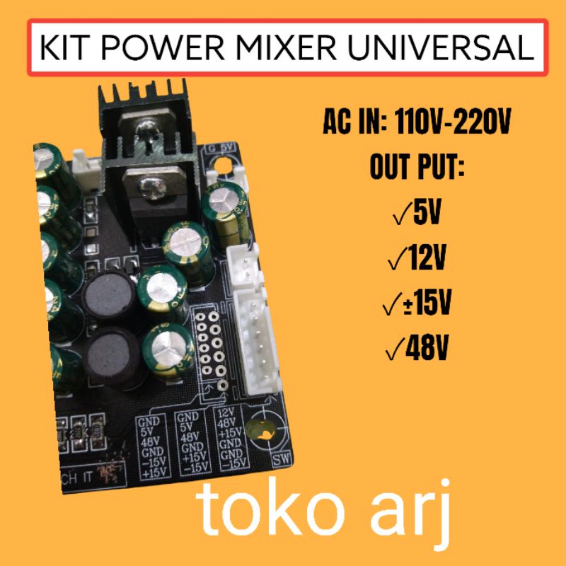 KIT POWER SUPPLY MIXER UNIVERSAL