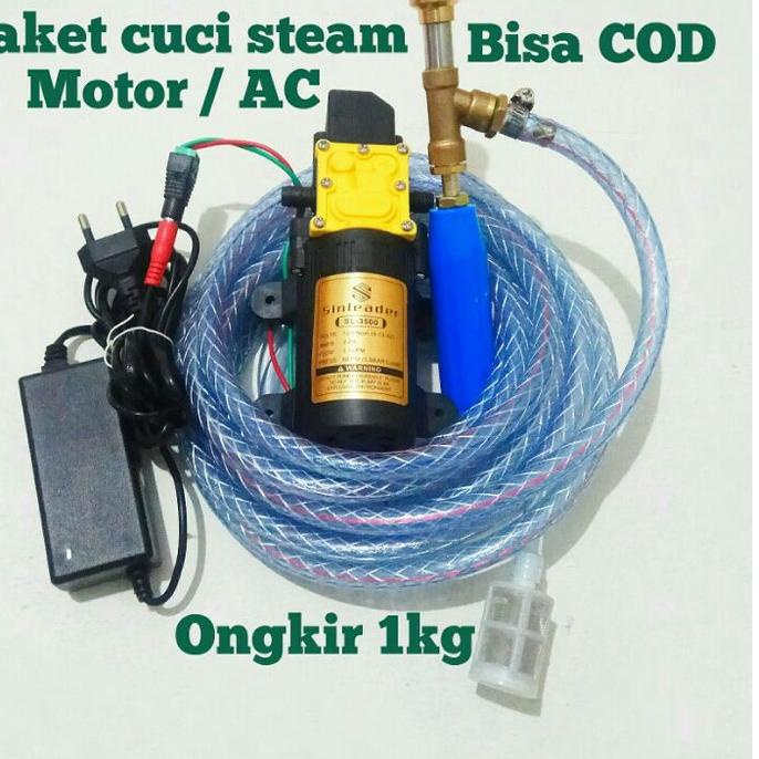 ✫ Pompa air mini DC 12V alat semprot spray cuci steam motor AC siram tanaman ✴