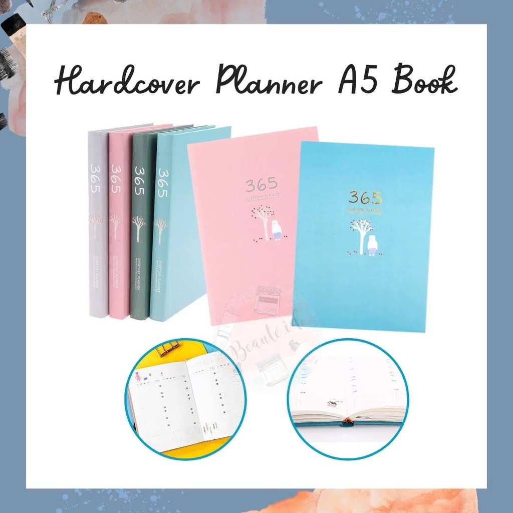 Buku Diary 365 Hari Hardcover Jurnal Agenda Planner Book Notebook Catatan Kerja / Harian Model Beruang Warna Lucu Unik Untuk Anak Remaja Dewasa Desain Simple dan Elegan Untuk Sekolah Kampus Kerja / Kantor