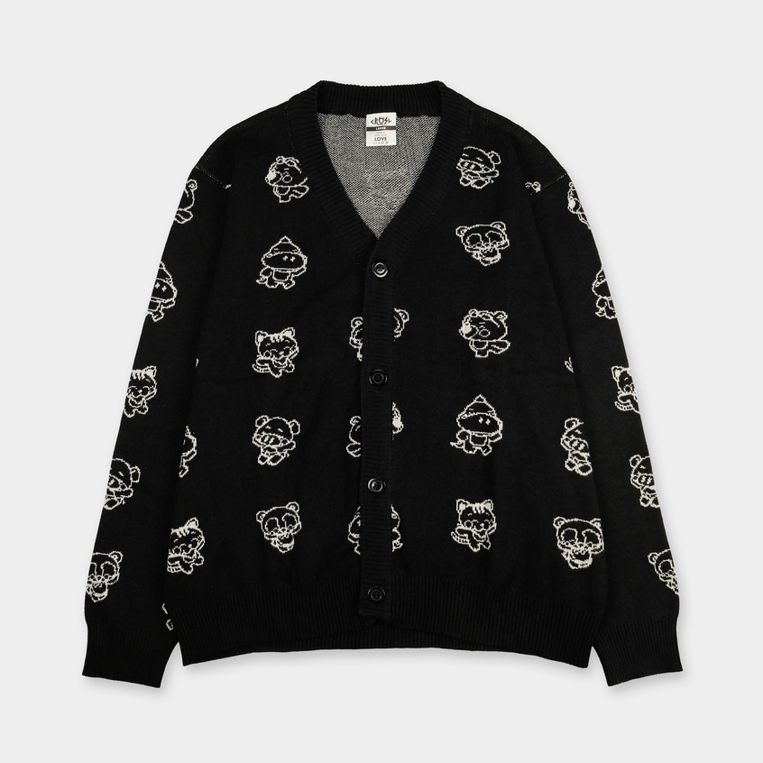 CRSL Pattern Cardi | Cardigan Pria | Cardigan Wanita | Knit Cardigan Rajut Oversized | Unisex