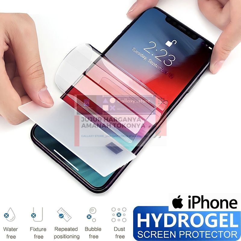 PELINDUNG LAYAR HP HYDROGEL SECREEN PROTECTOR FILM FOR IPHONE 5S 6 7 8 6+ 7+ 8+ SE 2020 X XS XR XS MAX 11 11PRO 11 PRO MAX 12 12 MINI 12 PRO 12 PRO MAX 13 13MINI 13 PRO 13 PRO MAX 14 pro max 14+