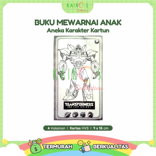 Buku Mewarna (Gratis 1 Spidol Warna) Buku Warna Anak Spidol