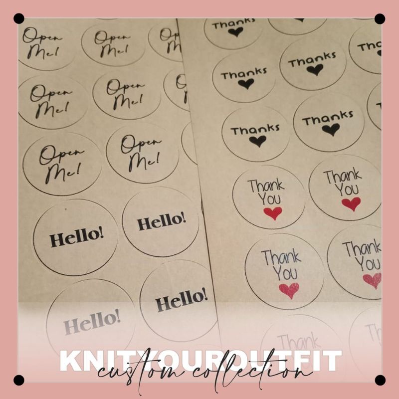 sticker craft / sticker olshop / sticker label / sticker packing / logo olshop / segel packing
