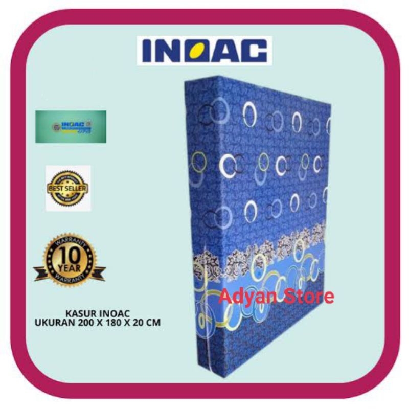kasur busa Inoac 200x180x20 garansi 10 tahun/ kasur busa murah berkualitas asli inoac