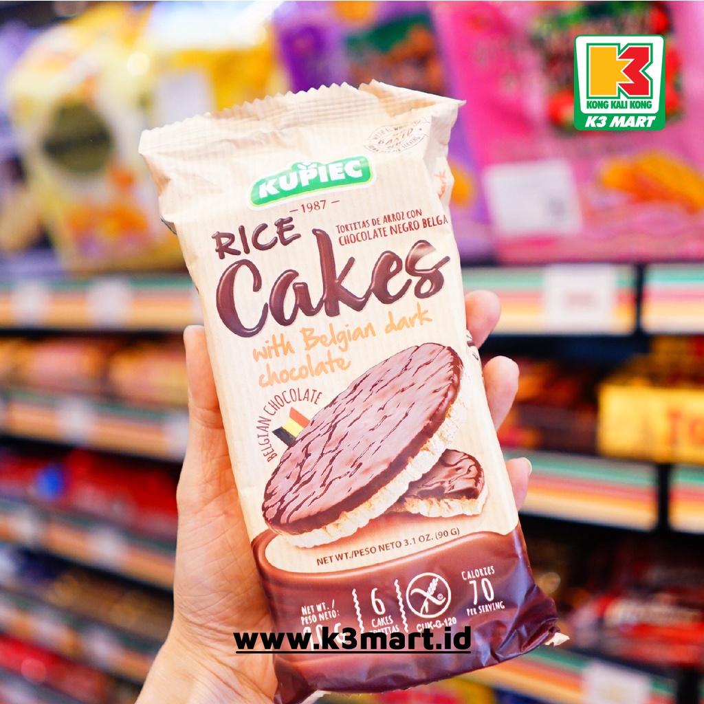 Kupiec Rice Cakes Belgian Chocolate 90Gr