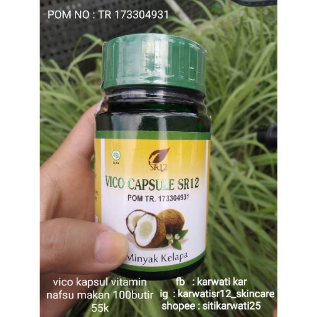 VICO KAPSUL SR12 PENAMBAH BERAT BADAN OBAT GEMUK