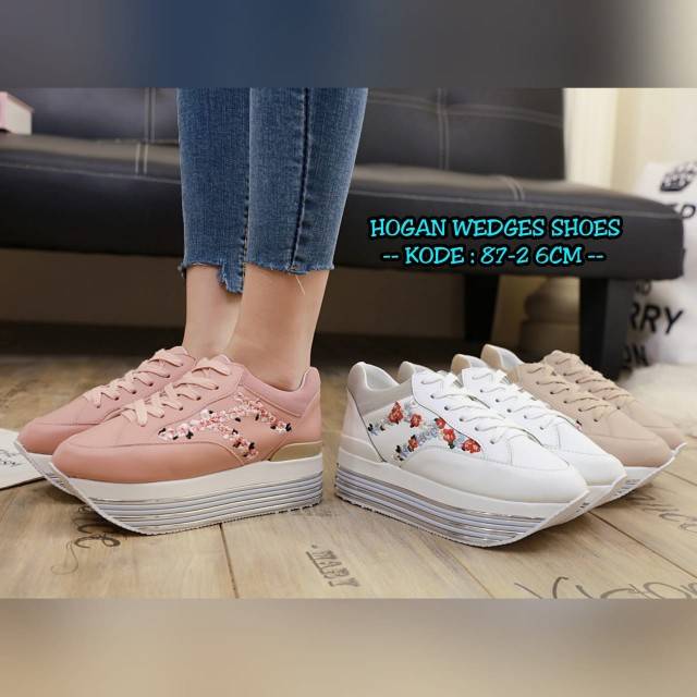 SEPATU WANITA HOGAN WEDGES SHOES 87-2