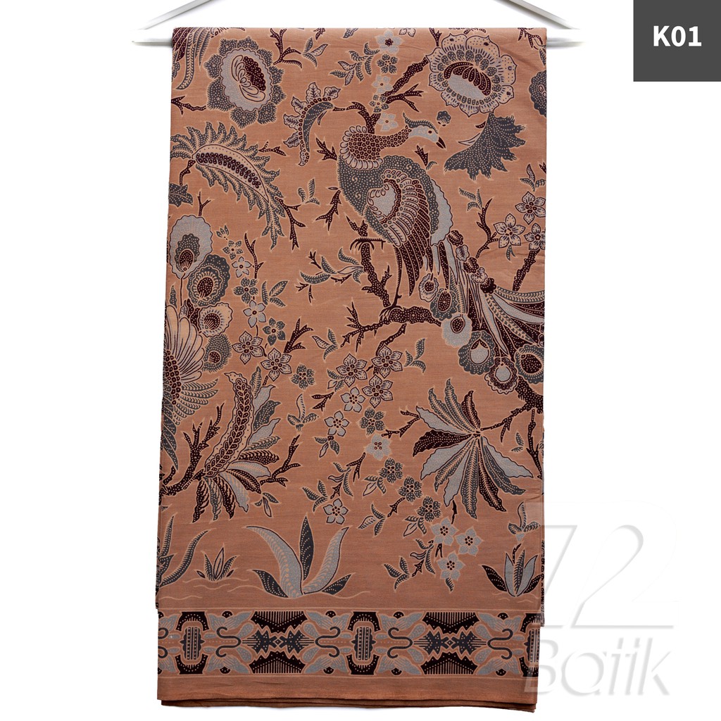 KAIN BATIK PREMIUM Bahan Katun Motif Burung Merak Warna Hijau Ijo Tua 728453 Cap 72 Jarik Jarit Samping Kebat Panjang Batik Katun Modern Premium Bahan Seragam Batik Pernikahan Kantor Keluarga Murah Kamen Jadi Batik Bali Lembaran