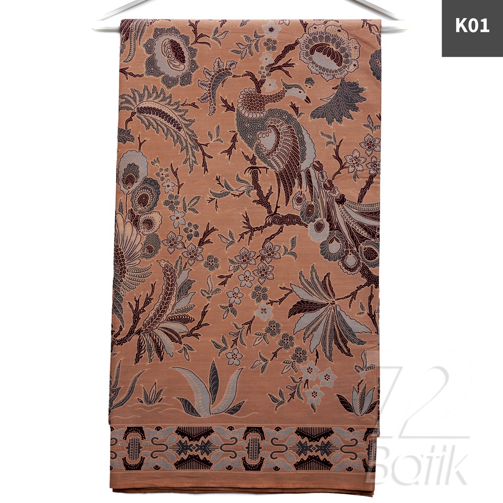 KAIN BATIK PREMIUM Bahan Katun Motif Burung Merak Warna Merah Abang 721391 Cap 72 Jarik Jarit Samping Kebat Panjang Batik Katun Modern Premium Bahan Seragam Batik Pernikahan Kantor Keluarga Murah Kamen Jadi Batik Bali Lembaran