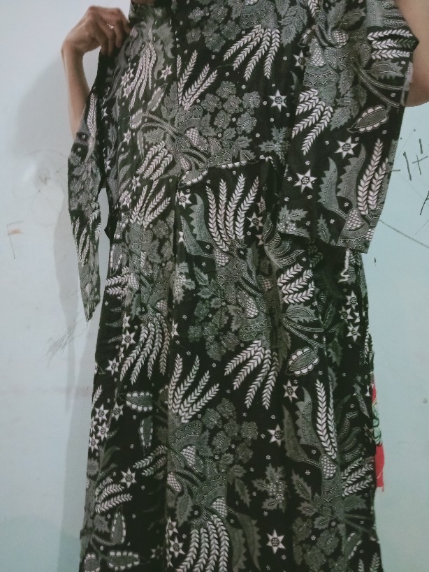 Gamis Batik Manggar, Padi,sekar,cantik,kubis,kipas,daun,kupu,nadine,gendis