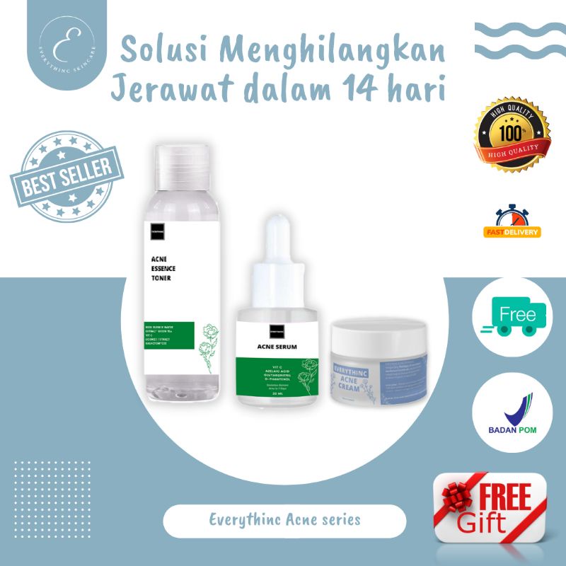 Everythinc acne series paket jerawat ampuh obat jerawat paket jerawat obat jerawat acnes obat jerawa