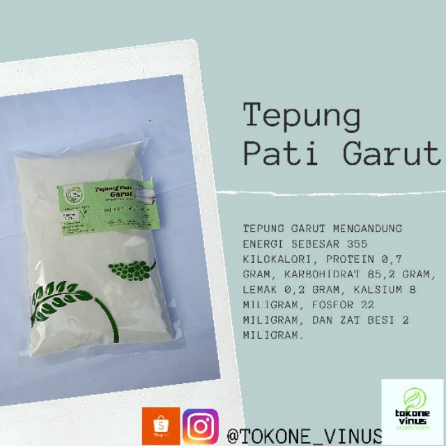 

Tepung Pati Garut 500gr《Lingkar Organik》