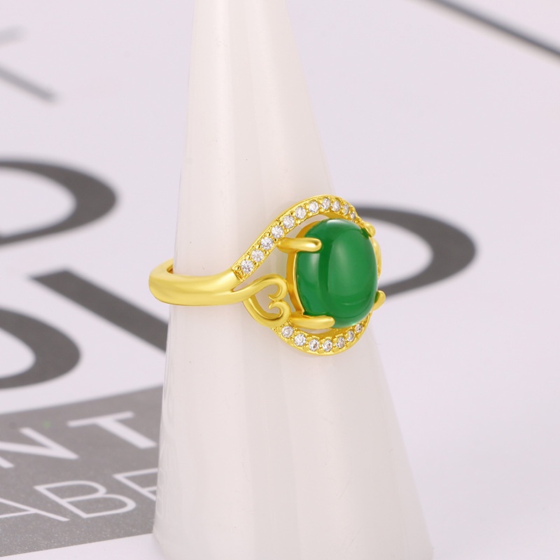 Cincin Lapis Emas Asli Kadar 375 Hias Berlian Imitasi Adjustable Untuk Pasangan