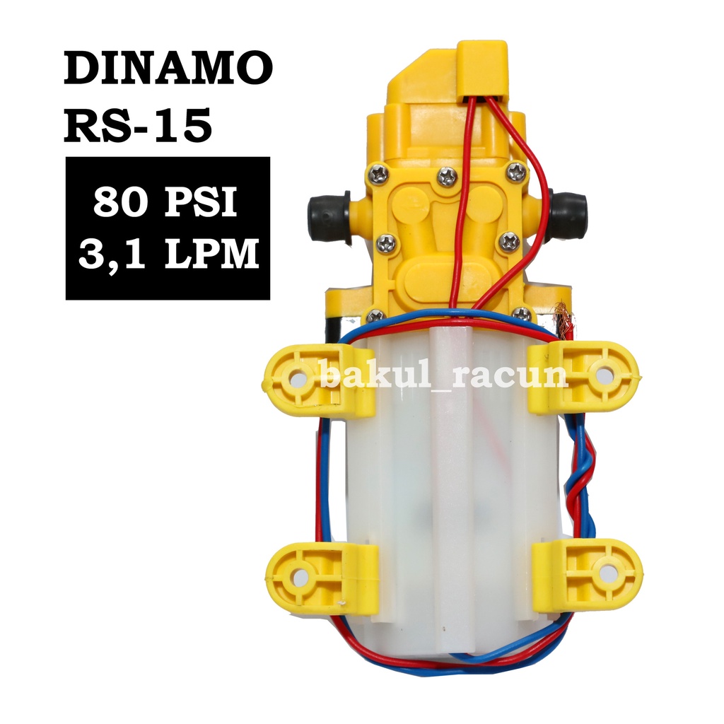 DINAMO POMPA AIR DC 12 VOLT RS-15 Sprayer Elektrik 116 PSI 6 LPM Otomatis