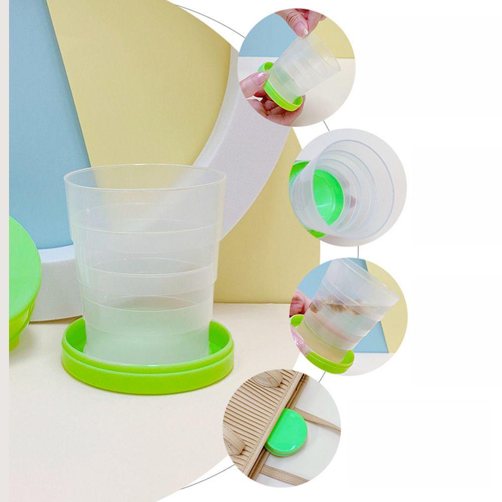 TOP Collapsible Plastic Cup Household Portable Sports &amp; Outdoors Mug Minum Lipat