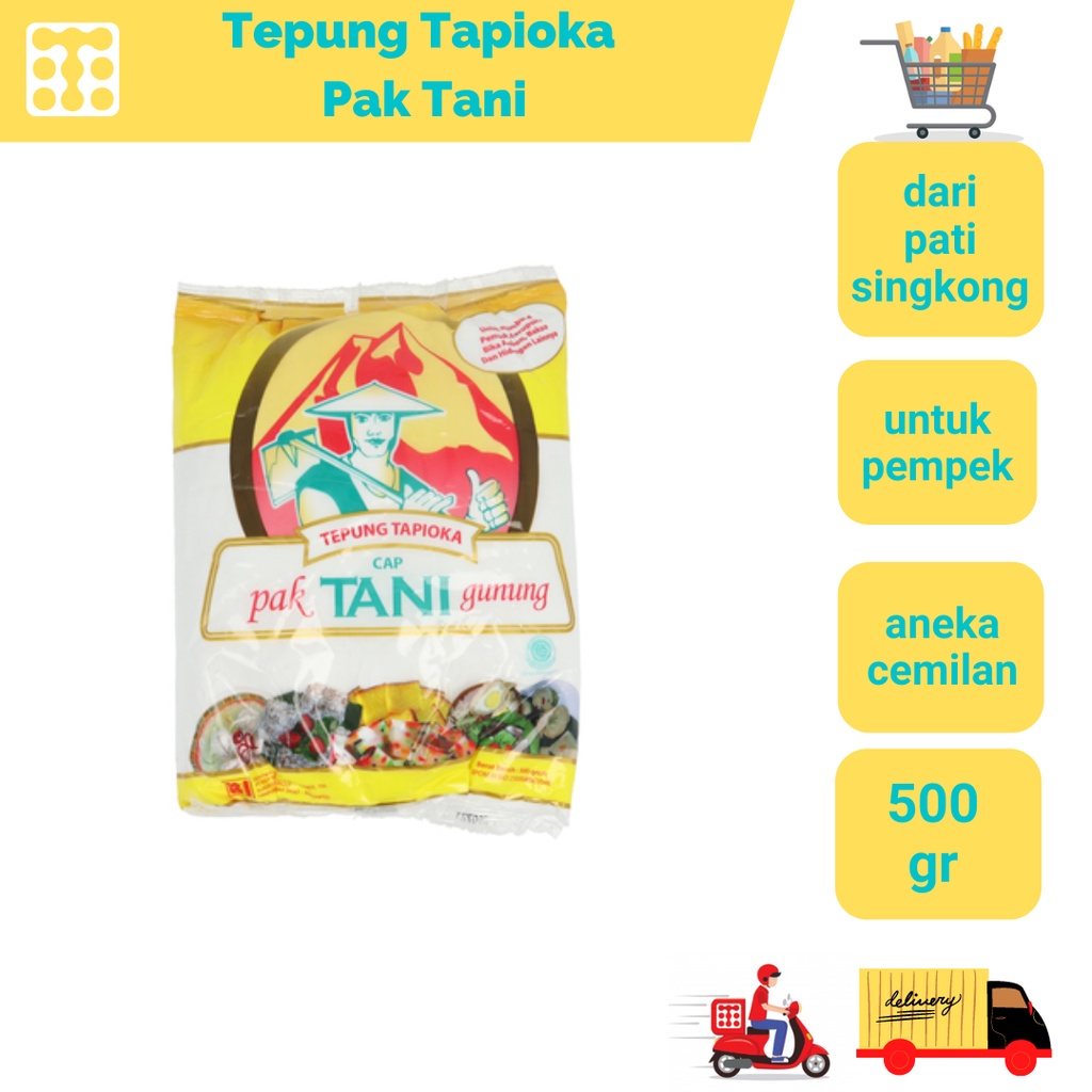 

Tepung Tapioka Pak Tani 500 Gr