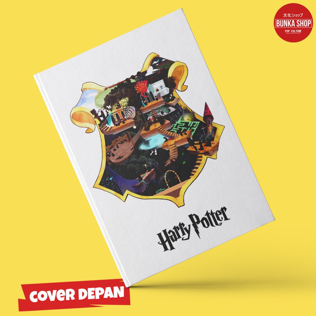 

Note Book Hardcover Film Harry Potter Hogwarts Symbol Ukuran A5 Jurnal Agenda Planner Notebook Gift Couple