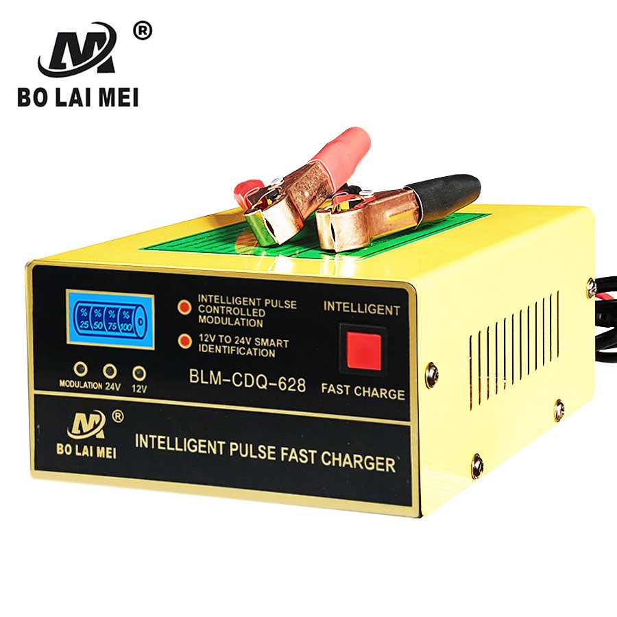 BO LAI MEI Charger Aki Mobil Motor 250W 12V/24V 200AH - BLM-CDQ-628 - Yellow